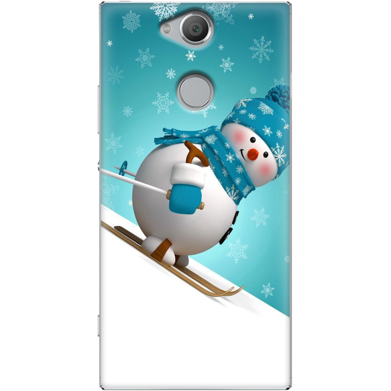 Чехол Uprint Sony Xperia XA2 H4113 Skier Snowman
