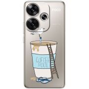 Прозрачный чехол BoxFace Poco F6 Segull in Cofee Pool