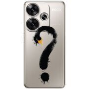 Прозрачный чехол BoxFace Poco F6 Swan question