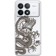 Прозрачный чехол BoxFace Poco F6 Pro Chinese Dragon