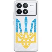 Прозрачный чехол BoxFace Poco F6 Pro Gold Trident