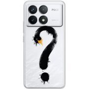 Прозрачный чехол BoxFace Poco F6 Pro Swan question
