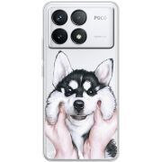 Прозрачный чехол BoxFace Poco F6 Pro Husky