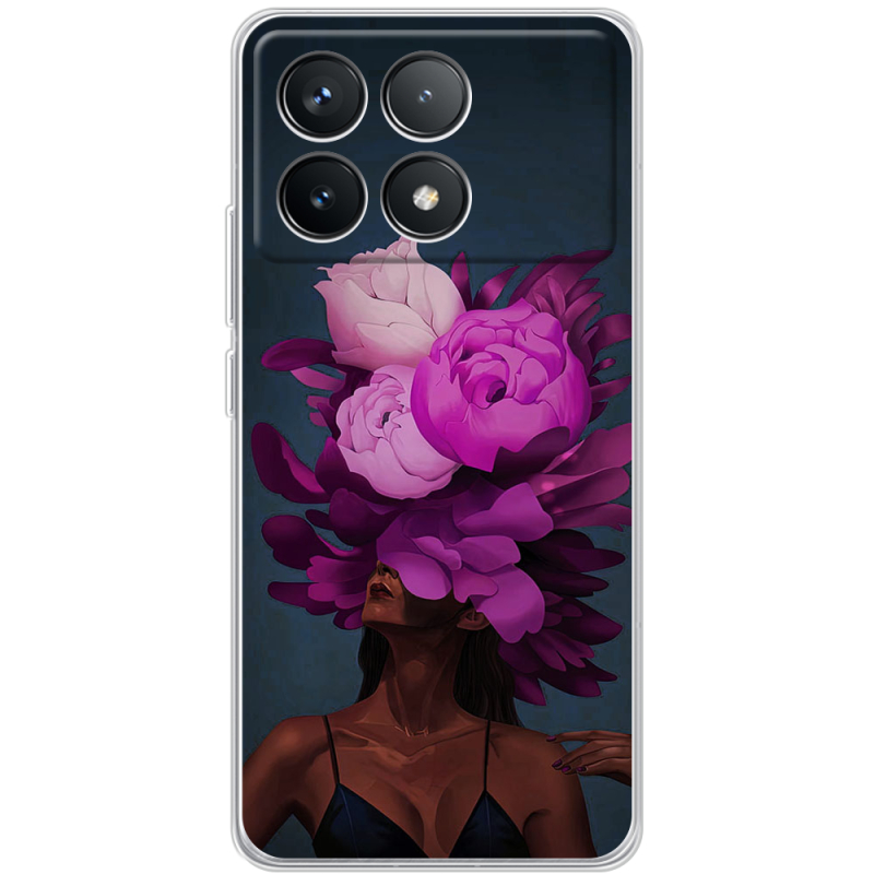 Чехол BoxFace Poco F6 Pro Exquisite Purple Flowers