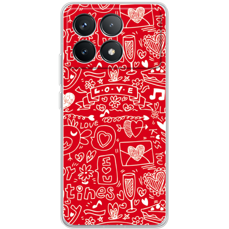 Чехол BoxFace Poco F6 Pro Happy Valentines