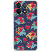 Чехол BoxFace Poco F6 Pro Flying Elephants