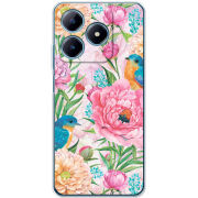 Чехол BoxFace Realme C63 4G Birds in Flowers