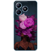 Чехол BoxFace Realme C63 4G Exquisite Purple Flowers