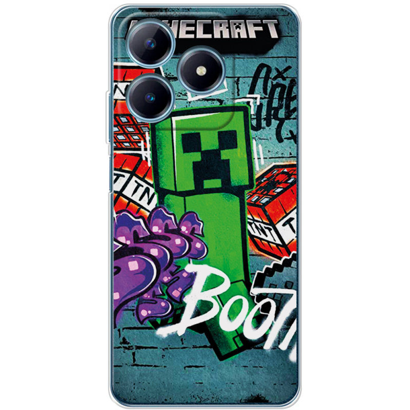 Чехол BoxFace Realme C63 4G Minecraft Graffiti