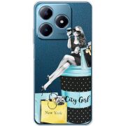 Прозрачный чехол BoxFace Realme C63 4G City Girl