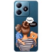 Прозрачный чехол BoxFace Realme C63 4G Super Mama and Son