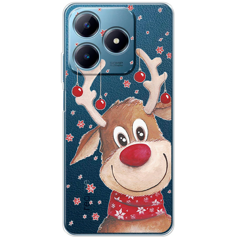 Прозрачный чехол BoxFace Realme C63 4G Winter Deer