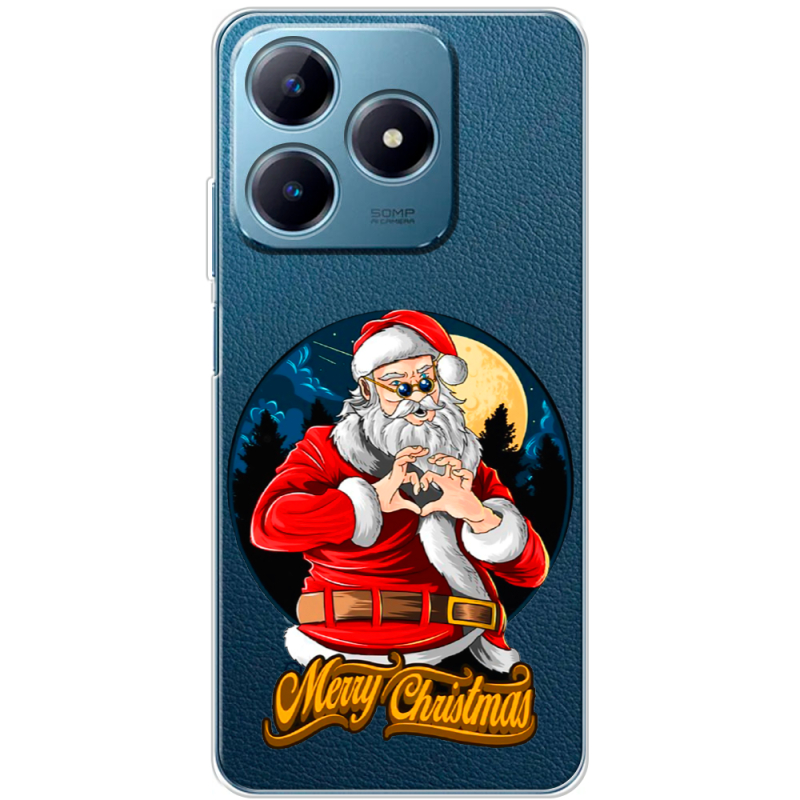 Прозрачный чехол BoxFace Realme C63 4G Cool Santa