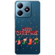 Прозрачный чехол BoxFace Realme C63 4G Merry Christmas