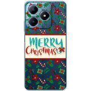 Прозрачный чехол BoxFace Realme C63 4G Vintage Christmas Pattern