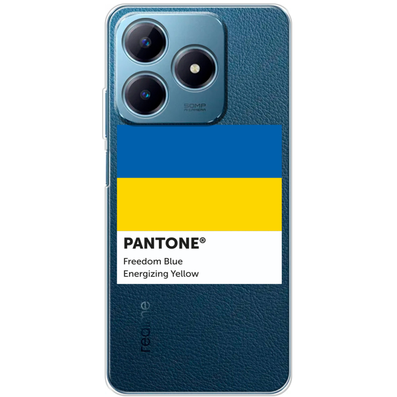 Прозрачный чехол BoxFace Realme C63 4G Pantone вільний синій