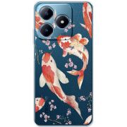 Прозрачный чехол BoxFace Realme C63 4G Japanese Koi Fish