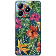 Прозрачный чехол BoxFace Realme C63 4G Tropical Flowers