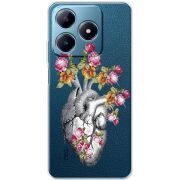 Чехол со стразами Realme C63 4G Heart