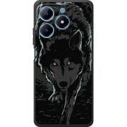 Черный чехол BoxFace Realme C63 4G Wolf