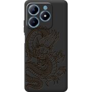 Черный чехол BoxFace Realme C63 4G Chinese Dragon