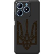 Черный чехол BoxFace Realme C63 4G Ukrainian Trident