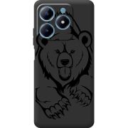 Черный чехол BoxFace Realme C63 4G Grizzly Bear