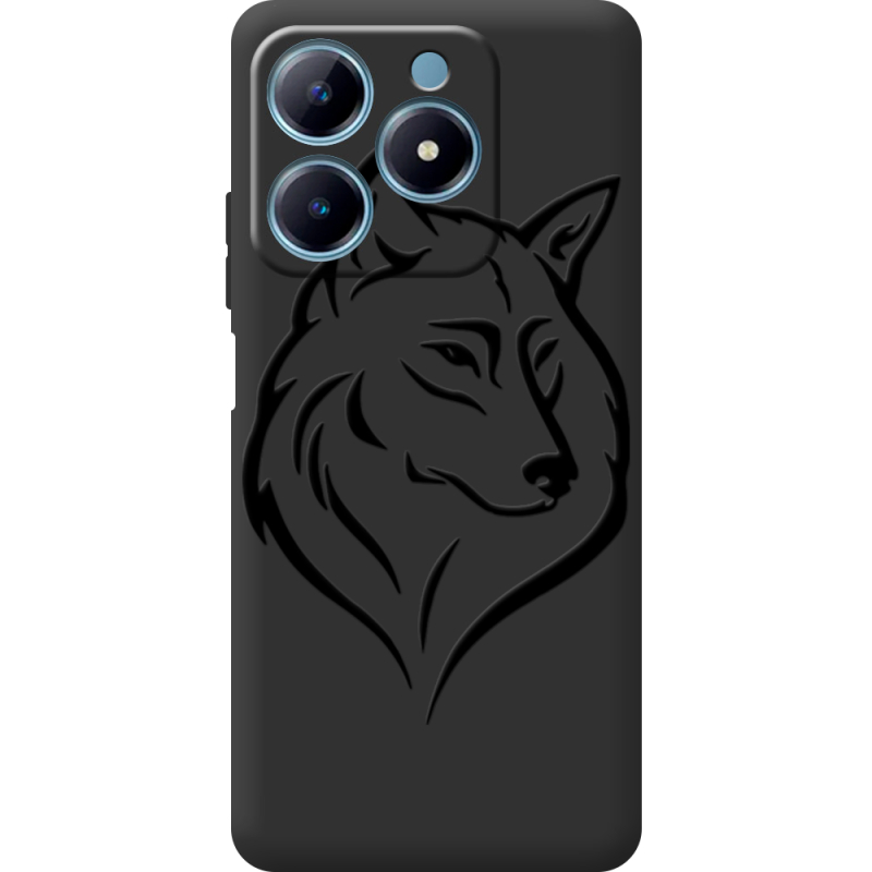 Черный чехол BoxFace Realme C63 4G Wolf