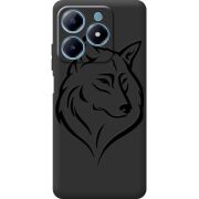 Черный чехол BoxFace Realme C63 4G Wolf