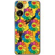 Прозрачный чехол BoxFace Nubia Neo 5G Hippie Flowers