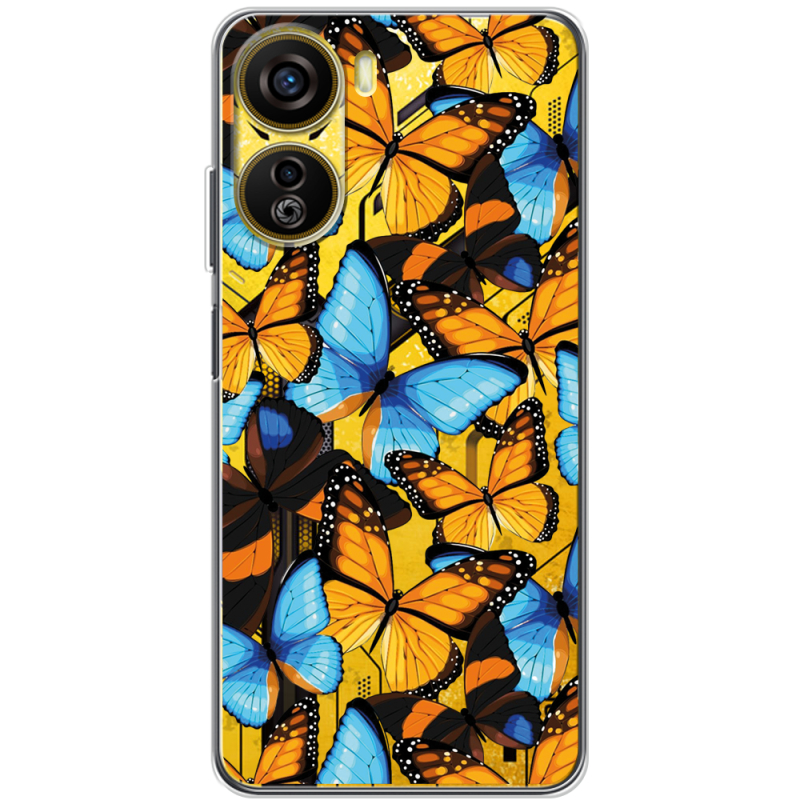 Прозрачный чехол BoxFace Nubia Neo 5G Butterfly Morpho