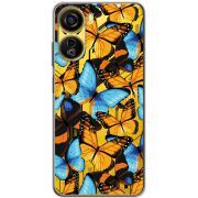 Прозрачный чехол BoxFace Nubia Neo 5G Butterfly Morpho