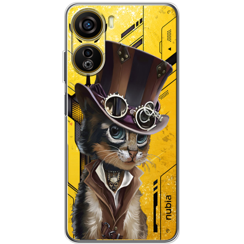 Прозрачный чехол BoxFace Nubia Neo 5G Steampunk Cat