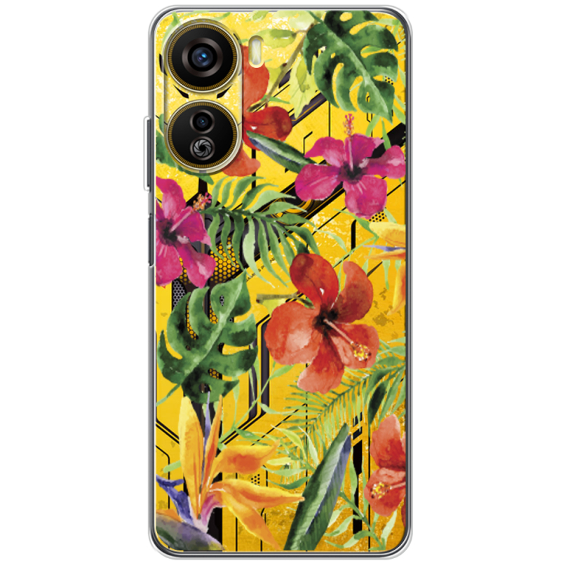 Прозрачный чехол BoxFace Nubia Neo 5G Tropical Flowers