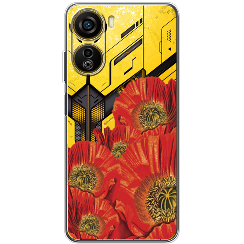 Прозрачный чехол BoxFace Nubia Neo 5G Red Poppies