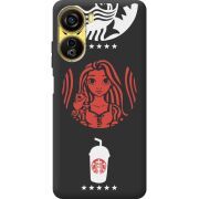 Черный чехол BoxFace Nubia Neo 5G RedWhite Coffee