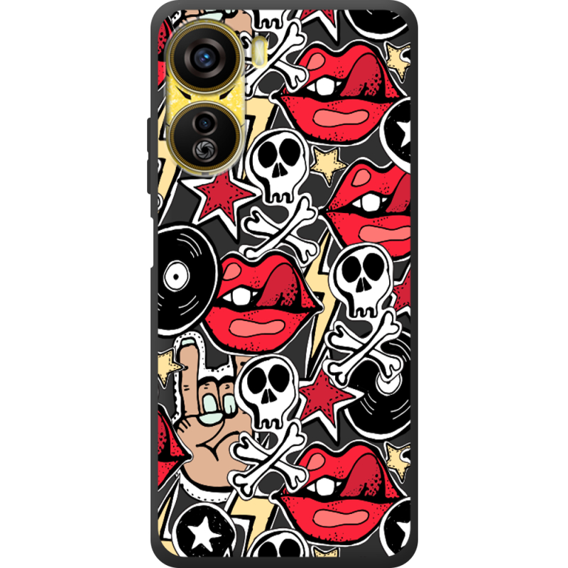 Черный чехол BoxFace Nubia Neo 5G Rock Graffiti