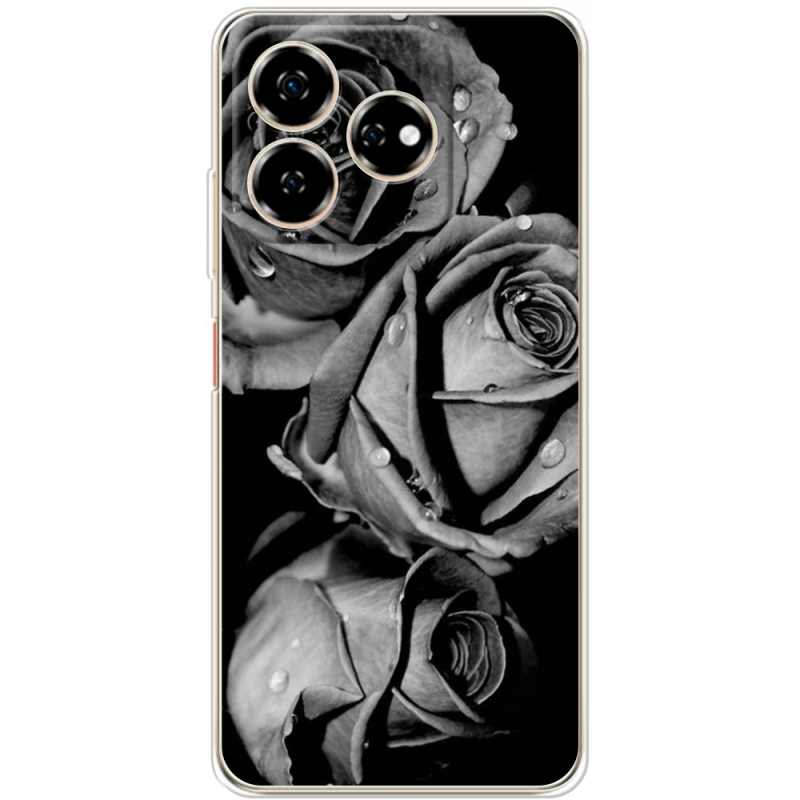 Чехол BoxFace Nubia V60 Black and White Roses