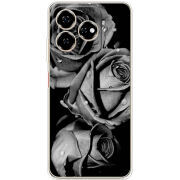 Чехол BoxFace Nubia V60 Black and White Roses