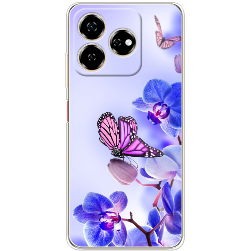 Чехол BoxFace Nubia V60 Orchids and Butterflies