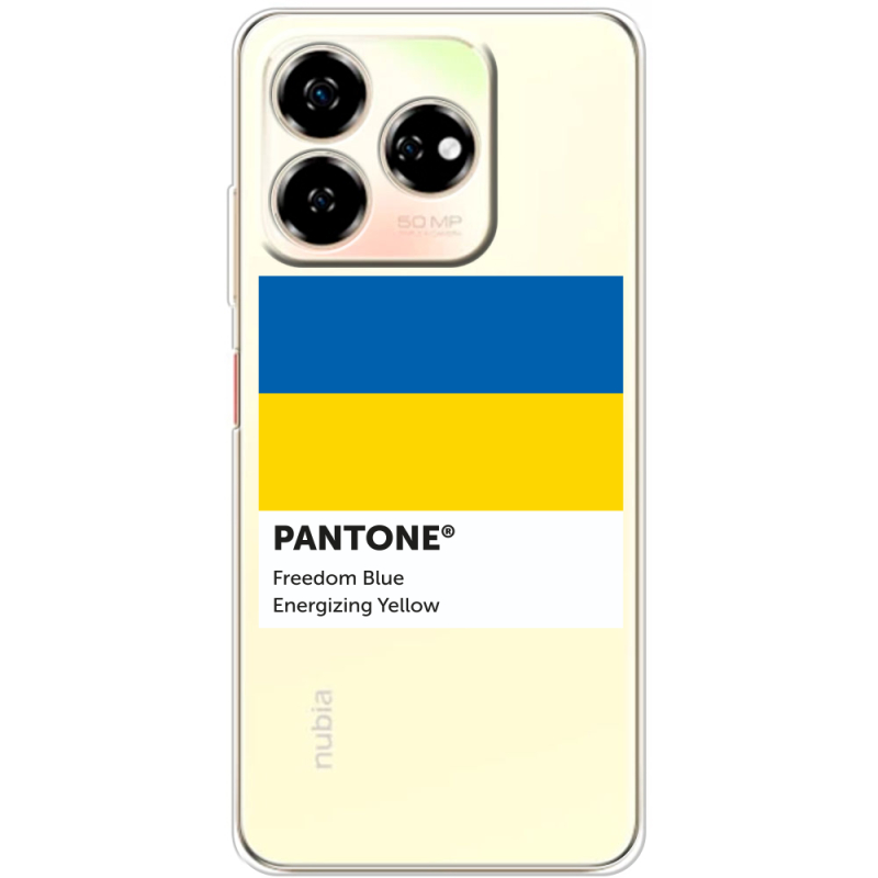 Прозрачный чехол BoxFace Nubia V60 Pantone вільний синій