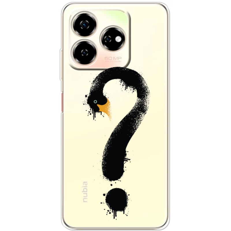 Прозрачный чехол BoxFace Nubia V60 Swan question