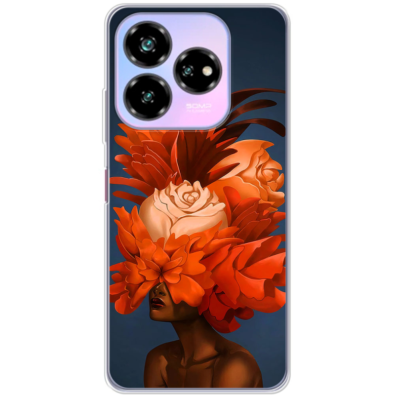 Чехол BoxFace Nubia V60 Design Exquisite Orange Flowers