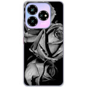 Чехол BoxFace Nubia V60 Design Black and White Roses