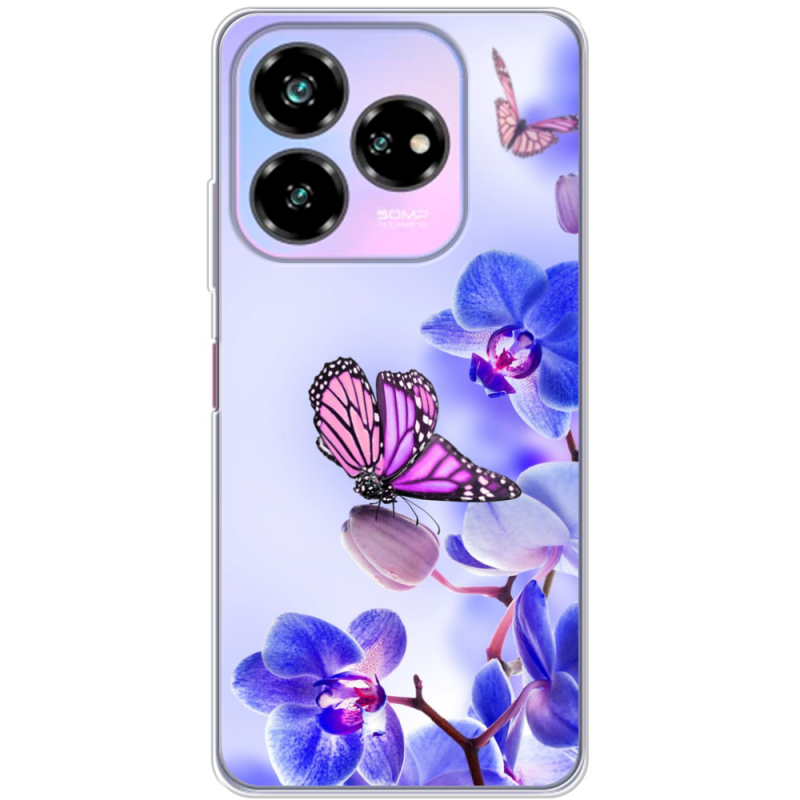 Чехол BoxFace Nubia V60 Design Orchids and Butterflies