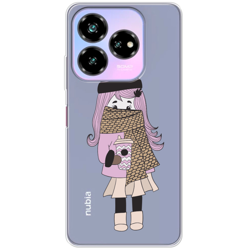 Прозрачный чехол BoxFace Nubia V60 Design Winter Morning Girl