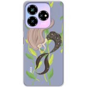 Прозрачный чехол BoxFace Nubia V60 Design Cute Mermaid