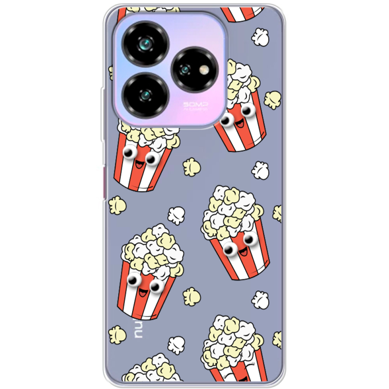 Прозрачный чехол BoxFace Nubia V60 Design с 3D-глазками Popcorn