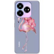 Прозрачный чехол BoxFace Nubia V60 Design Floral Flamingo