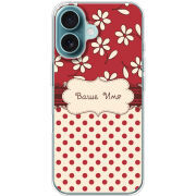 Чехол BoxFace Apple iPhone 16 Именной Polka Dots